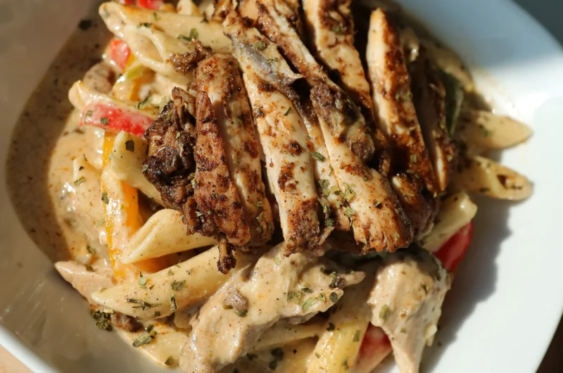 Jamaican jerk chicken rasta pasta recipe