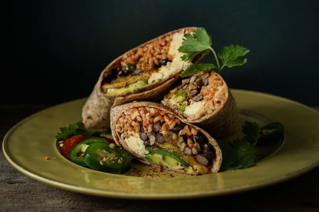 CARIBBEAN PLANTAIN DISHES: Plantain and Black Bean Burritos