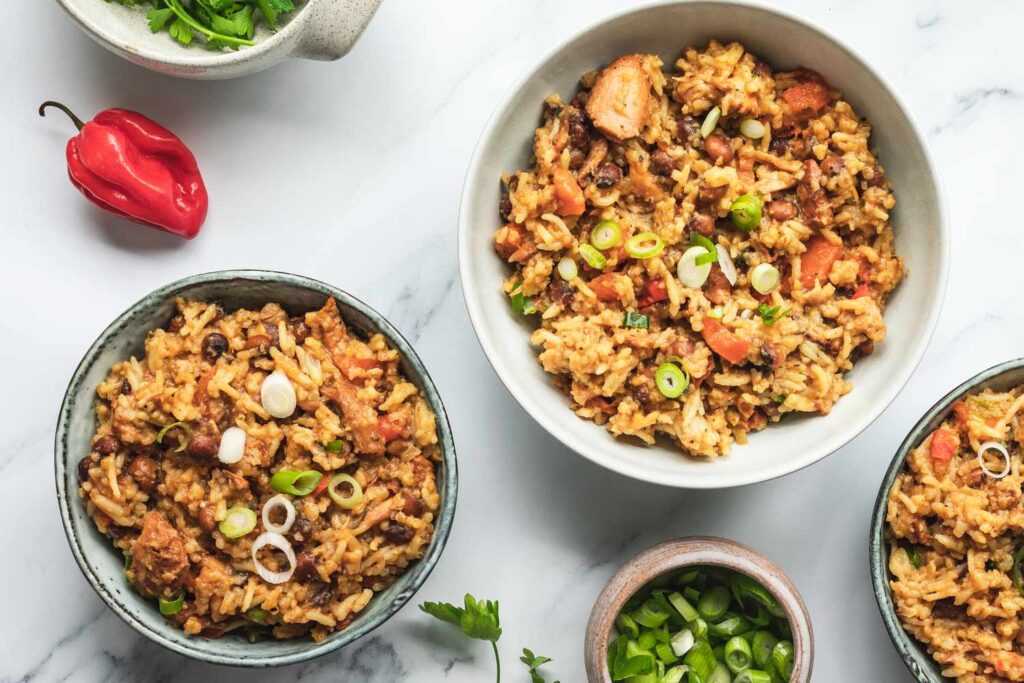 WHAT IS CHICKEN AND RICE WITH PIGEON PEAS?