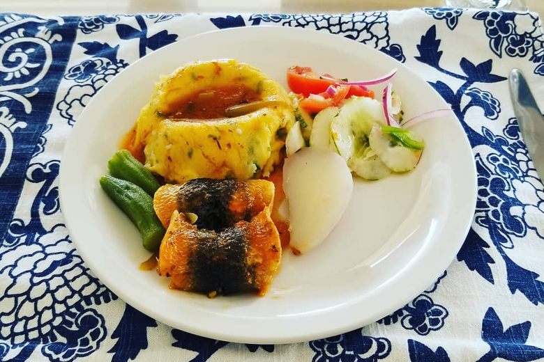 CARIBBEAN FOOD SIDE DISH RECIPES Cou-Cou and Flying Fish