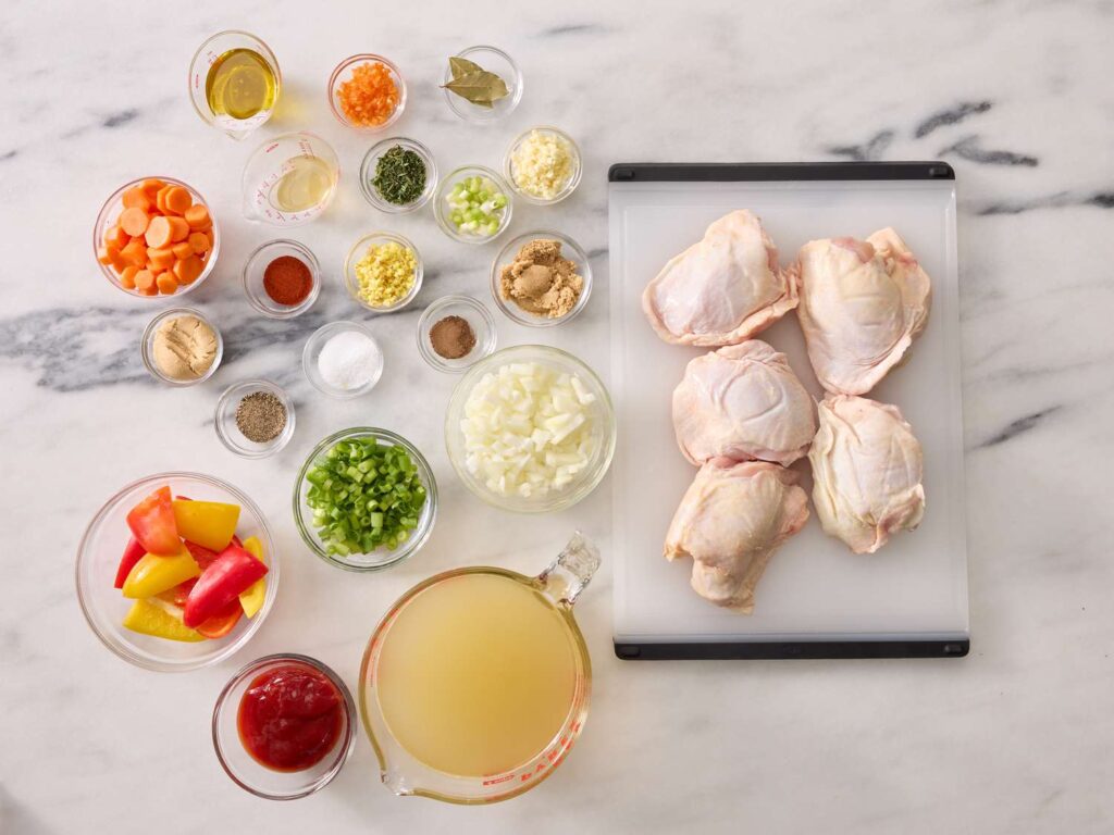 BROWN STEW CHICKEN ingredients